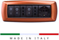 PLACCA 7 POSTI COLOR RAME ELETTROCANALI MYLIFE