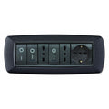 PLACCA MYLIFE 7 MODULI VULCANIZZATA GRIGIO NOTTE ( ELETTROCANALI COD. ECL2987V-GN )