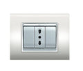 PLACCA NEW PRESTIGE 3 MODULI BIANCA