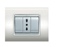 PLACCA NEW PRESTIGE 4 MODULI BIANCA