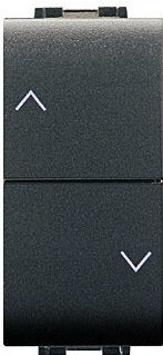 DOPPIO PULSANTE INTERBLOCCATO NERO 16 A 230 V ELETTROCANALI MYLIFE