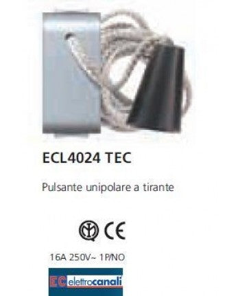 PULSANTE UNIPOLARE A TIRANTE