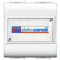 PULSANTE CON PORTANOME BIANCO ELETTROCANALI MYLIFE