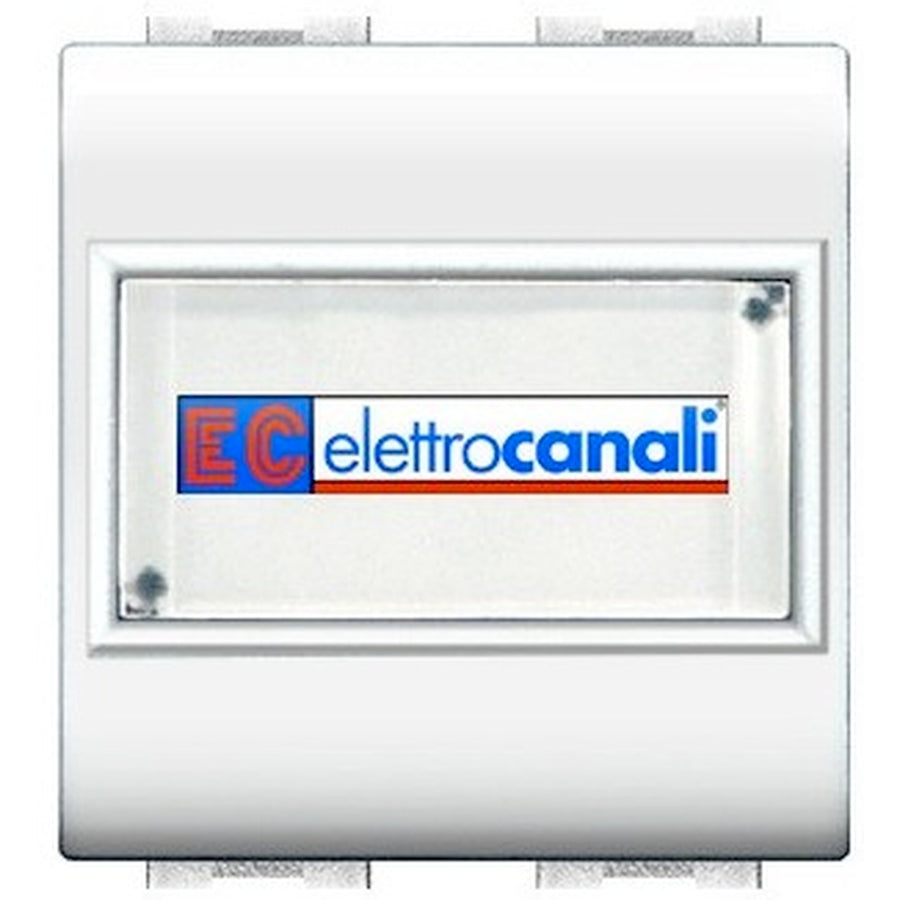 PULSANTE CON PORTANOME BIANCO ELETTROCANALI MYLIFE