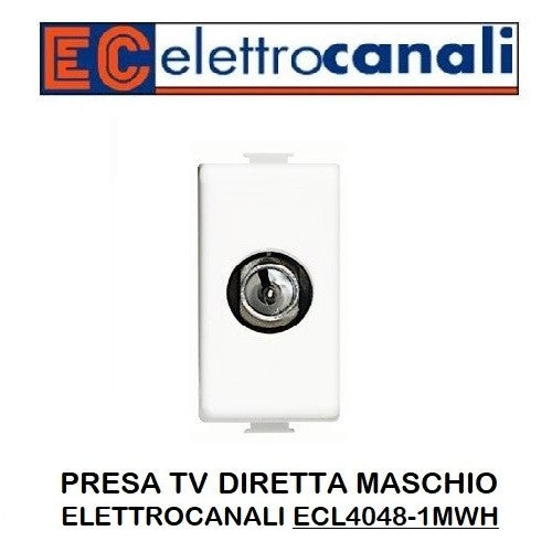 PRESA TV DIRETTA MASCHIO BIANCA ELETTROCANALI MYLIFE