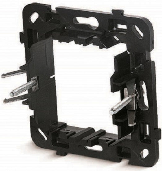 SUPPORTO A PARETE 2 MODULI PER SCATOLA TONDA