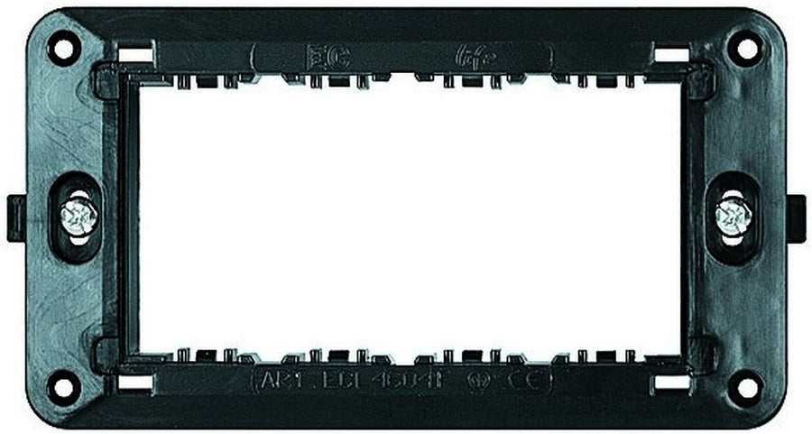 SUPPORTO 4 MODULI NERO COMPATIBILE LIVING INTERNATIONAL