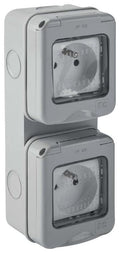 CASSETTA ESTERNA CON PORTELLO ELETTROCANALI 4 MODULI  IP55