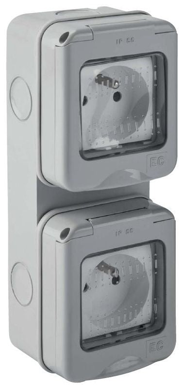 CASSETTA ESTERNA CON PORTELLO ELETTROCANALI 4 MODULI  IP55