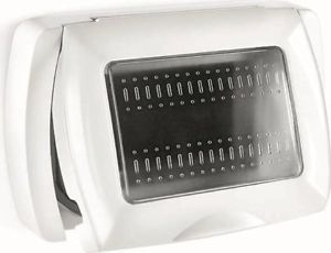 PLACCA CON PORTELLO IP55 BIANCA