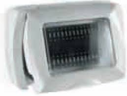 PLACCA CON PORTELLO IP55 GRIGIO