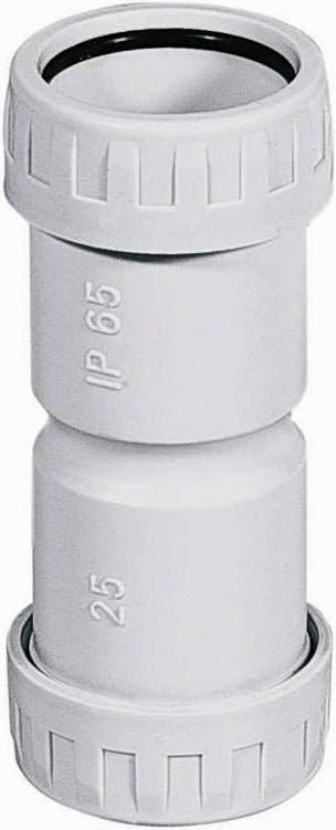 MANICOTTO IN PVC IP65 PER CONNESSIONE LINEARE TRA 2 TUBI DI DIAMETRO 32 mm