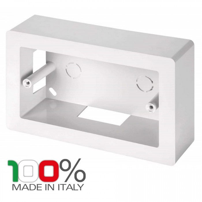 CASSETTA BIANCA DA PARETE 4 MODULI 504 STANDARD