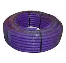TUBO CORRUGATO VIOLA CON TIRAFILO DIAMETRO 20 MM (PREZZO A METRO)
