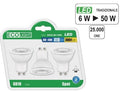 LAMPADINE ECOLIGHTLED GU10 6W 3000°K CONFEZIONE 3 PZ
