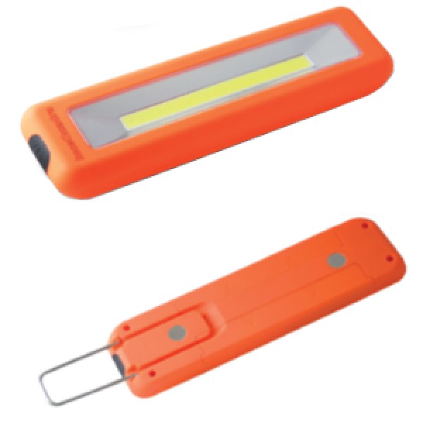 TORCIA LED CON DOPPIO MAGNETE E GANCIO A SCOMPARSA CON BATTERIE DURACELL INCLUSE