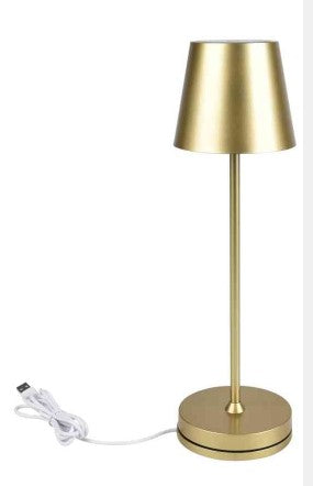 AUDREY PRO LAMPADA TAVOLO BASE RICARICA GOLD