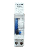 INTERRUTTORE ORARIO GIORNALIERO CON CAVALIERI 1 MODULO 16A ENERGYX