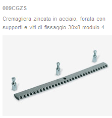 CREMAGLIERA ACCIAIO 30/12 C10 DITEC