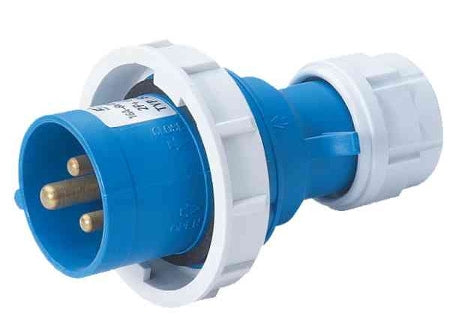 SPINA VOLANTE INDUSTRIALE 2P+T 16A IP67