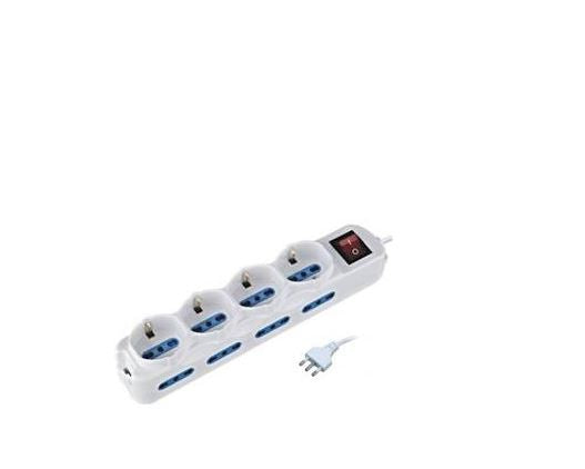 MULTIPRESA SPINA 12 POS: 4 SCHUKO+8BIP SPINA 16A