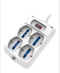 MULTIPRESA 4 SCHUKO/BIPASSO SPINA SALVASPAZIO 10A