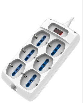 MULTIPRESA 6 SCHUKO/BIPASSO SPINA SALVASPAZIO 10A