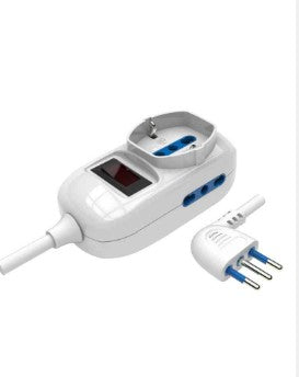 MULTIPRESA 3 BIPAS/SCHUKO PROT. SOVR. E SPINA 10A