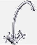 RUBINETTO CUCINA ESTELLE  MONOFORO SNODABILE CROMATO COMPLETO DI FISSAGGI E FLESSIBILI