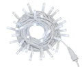 CATENA LUMINOSA 100 LED, 10MT, LUCE BIANCA, CAVO BIANCO, IP65, PROLUNGABILE, EFFETTO FLASH , GHIRLANDA NATALIZA