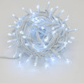 CATENA LUMINOSA 300 LED, 30MT, LUCE BIANCA, CAVO BIANCO, IP65, PROLUNGABILE, EFFETTO FLASH , GHIRLANDA NATALIZA