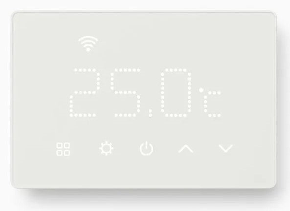 TERMOSTATO PROGRAMMABILE DA INCASSO 230V DISPLAY TOUCH BIANCO