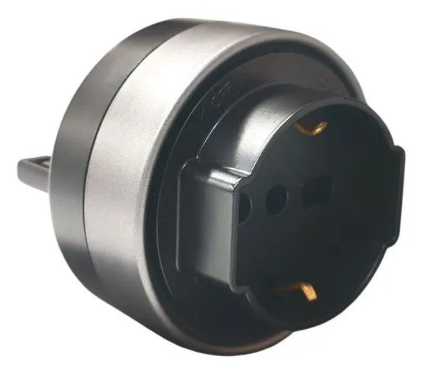 PRESA SCHUKO / BIPASSO PLUG&PLAY PER SISTEMA A BINARIO 16A 250V NERO