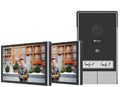 FAMILY KIT - VIDEOCITOFONO BIFAMILIARE - 2 SCHERMI TOUCH 7"" 2K - CONTROLLO REMOTO - RILEVAMENTO MOVIMENTO - AUDIO BIDIREZIONALE - SBLOCCO RFID