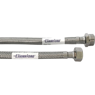 FLESSIBILE INOX MODELLO NORMALE 30 CM 1/2"X1/2"