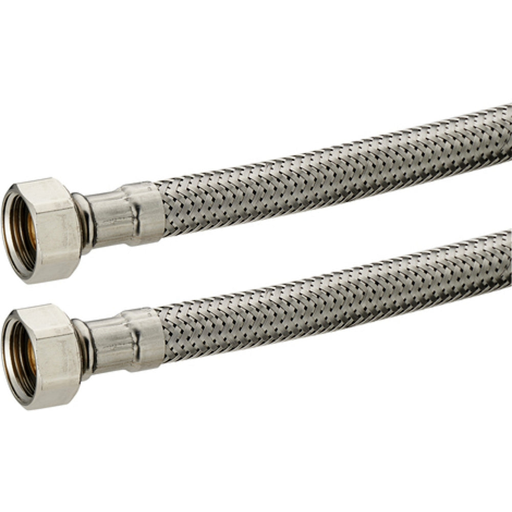 FLESSIBILE 40 cm FEMMINA-FEMMINA 3/8" IN ACCIAIO INOX
