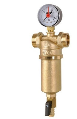 FILTRO AUTOPULENTE PER ACQUA CON CARTUCCIA FILTRANTE IN ACCIAIO INOX MODELLO 750 F 1/2" M 3/4"