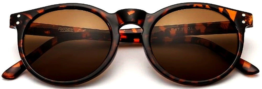 OCCHIALI DA SOLE 'KIT ONE' COLOR TARTARUGA CON LENTI ANTI-UV MARRONI