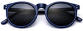 OCCHIALI DA SOLE 'KIT ONE' BLU CON LENTI ANTI-UV GRIGIE A SPECCHIO