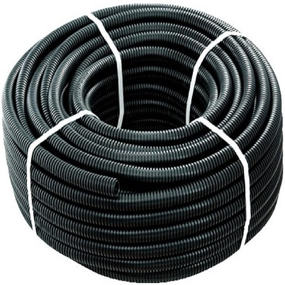 TUBO CORRUGATO NERO CON TIRAFILO Ø25 mm 25 METRI