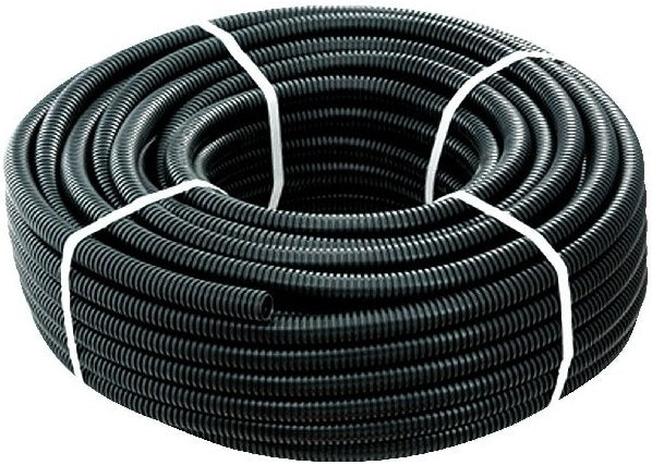 TUBO CORRUGATO NERO CON TIRAFILO DIAMETRO 25 MM (PREZZO A METRO)