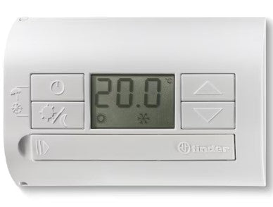 TERMOSTATO DIGIT NERO PARETE 1CO 5A BATT