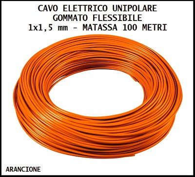 CAVO FS17 ARANCIONE 1X1,5 MM (PREZZO A METRO)