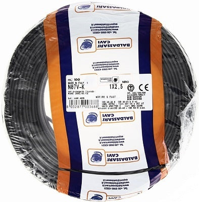 CAVO FS17 NERO 1×2,5 mm² (PREZZO A METRO)