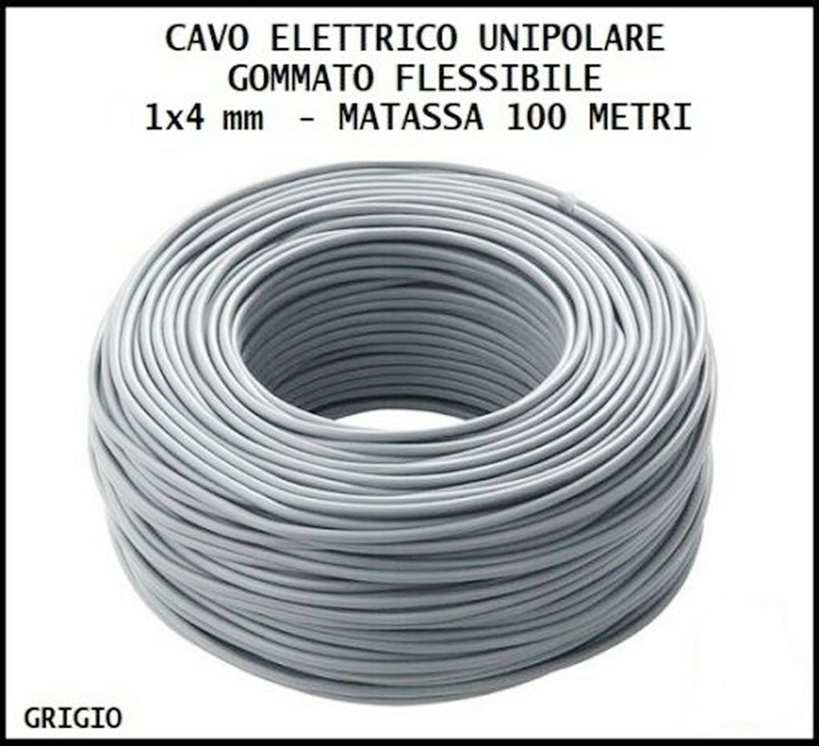 CAVO FS17 GRIGIO 1X4 MMQ (PREZZO A METRO)