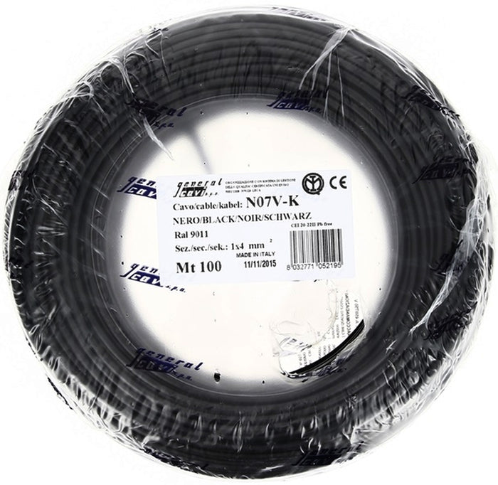 CAVO FS17 NERO 1X4 MMQ (PREZZO A METRO)