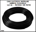 CAVO FS17 NERO 1×6 mm² MATASSA 100 METRI