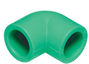 RACCORDO CURVO 90 IN POLIPROPILENE FEMMINA FEMMINA SERIE TIGRIS GREEN DIAMETRO 40