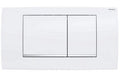PLACCA DI COMANDO DUE TASTI MODELLO TWINILINE 30 BIANCO/CROMATO/BIANCO