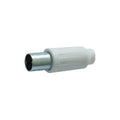 BLISTER 2 PEZZI SPINA COASSIALE  9,5MM BIANCA